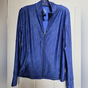 Womens Long Sleeve Full Zipper Athletic Jacket -XL
